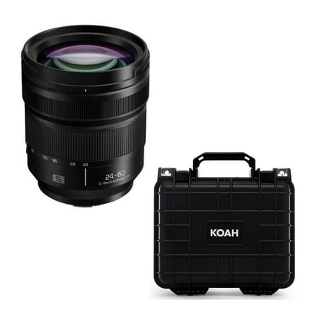 Panasonic LUMIX S Series 24-60mm F2.8 L-Mount Lens Bundle with Weatherproof Hard Case