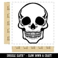 thumbnail image 2 of Spooky Human Skull Bone Square Rubber Stamp Stamping Scrapbooking Crafting - Large 2.75in, 2 of 7
