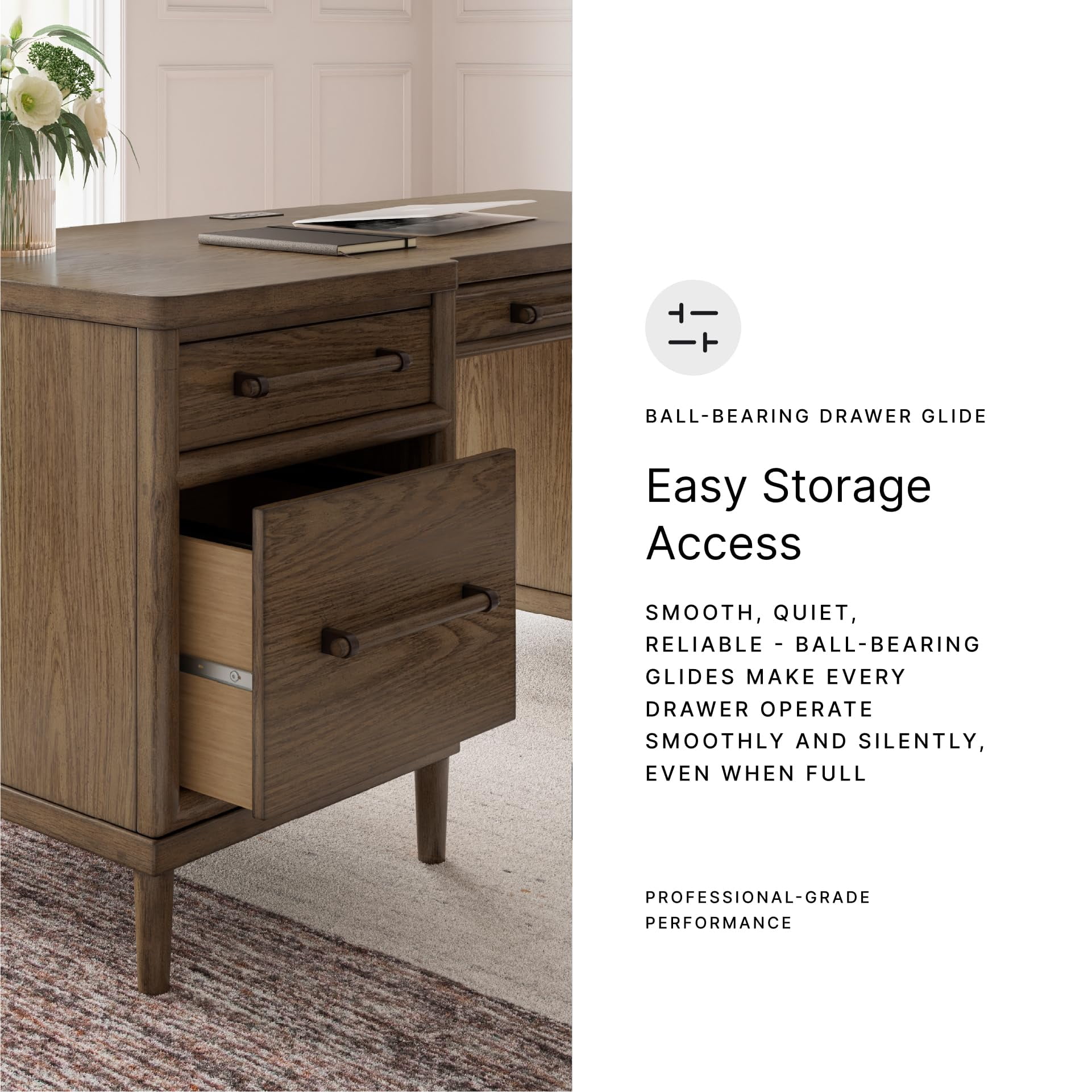 Signature Design by Ashley Roanhowe Brown 68" Home Office Desk