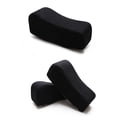 thumbnail image 3 of Almohadillas ergonómicas para reposabrazos de silla gamer, cojines para codos, modelo curvo para computadora, silla de ruedas, algodón negro, parte delantera 10 cm, trasera 7 cm., 3 of 5