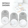 thumbnail image 3 of Ruili Waterproof Twin Size Zippered Mattress Encasement Deep Pocket Fit Up to 16 Inches Bed Bug Proof Mattress Protector Six-Sided Mattress Cover, 3 of 7