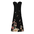 thumbnail image 4 of Robes d'Été pour Femmes 2023 Mode Décontractée Femmes Robe Décontractée Col en V Imprimé Robes d'Été Sans Manches Robe Chandail Robes Western à Porter avec des Bottes en Liquidation, 4 of 5