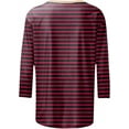 thumbnail image 4 of 3/4 length sleeve womens tops Summer Trendy Dressy Casual T-Shirt Round Neck Cute Tunic Tops Basic Tees Blouses Fall Fashion Clothes, 4 of 4