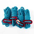 thumbnail image 1 of 4Pc 6.65ft Trip Reflective Nylon Cord Tent Guy Wind Stopper Survival Gear line Rope for Outdoor Blue, 1 of 8