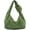 Green, variant on Women Knotted Handbag Sparkly Rhinestone Hobo Dumpling Bag Diamond Glitter Evening Clutch Purse