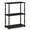 Americano-Black, variant on Pemberly Row Turn-N-Tube Engineered Wood 3-Tier Shelf Display Rack in Black/Gray