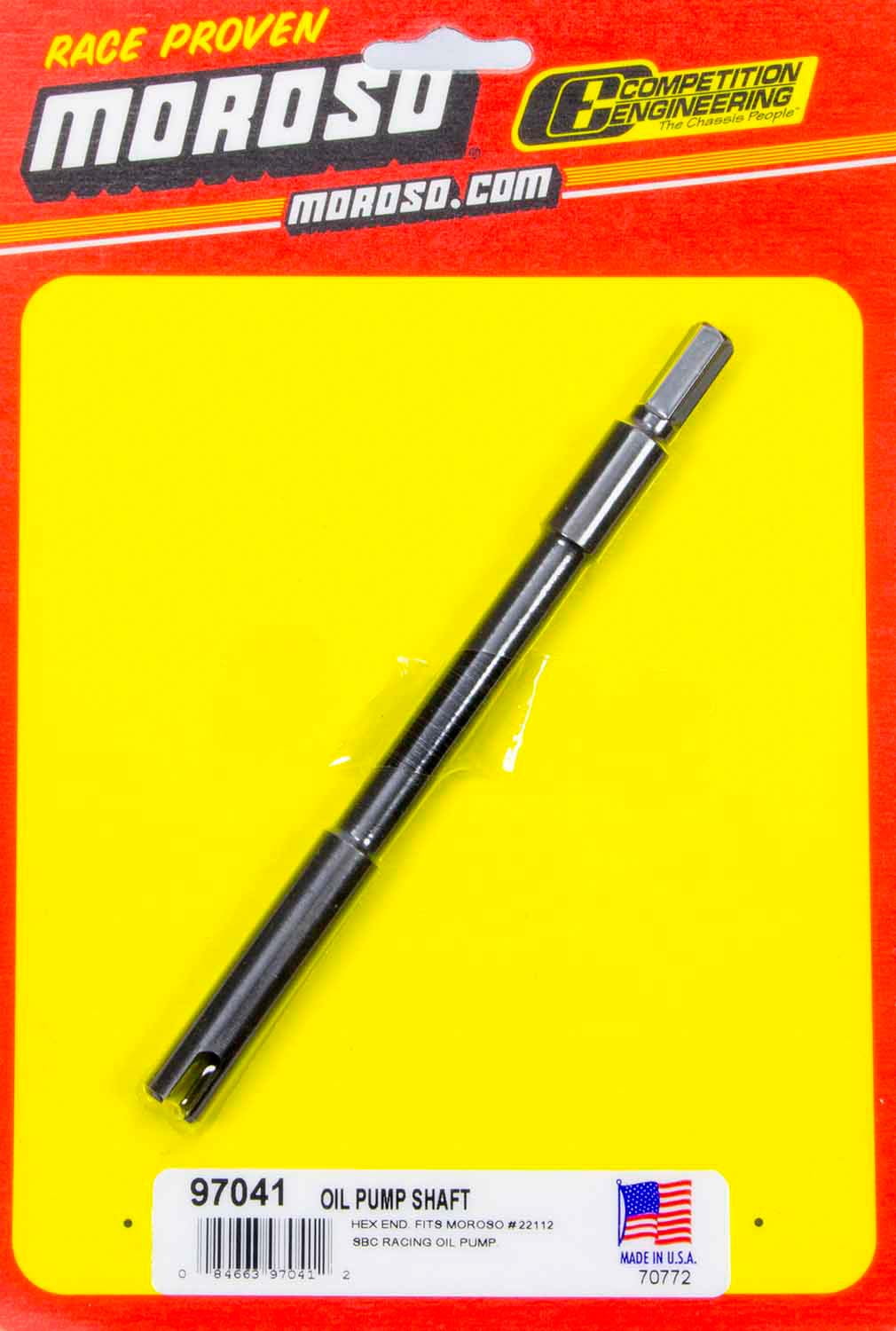 Moroso Oil Pump Drive Shaft Big Block Chevy P/N 97041