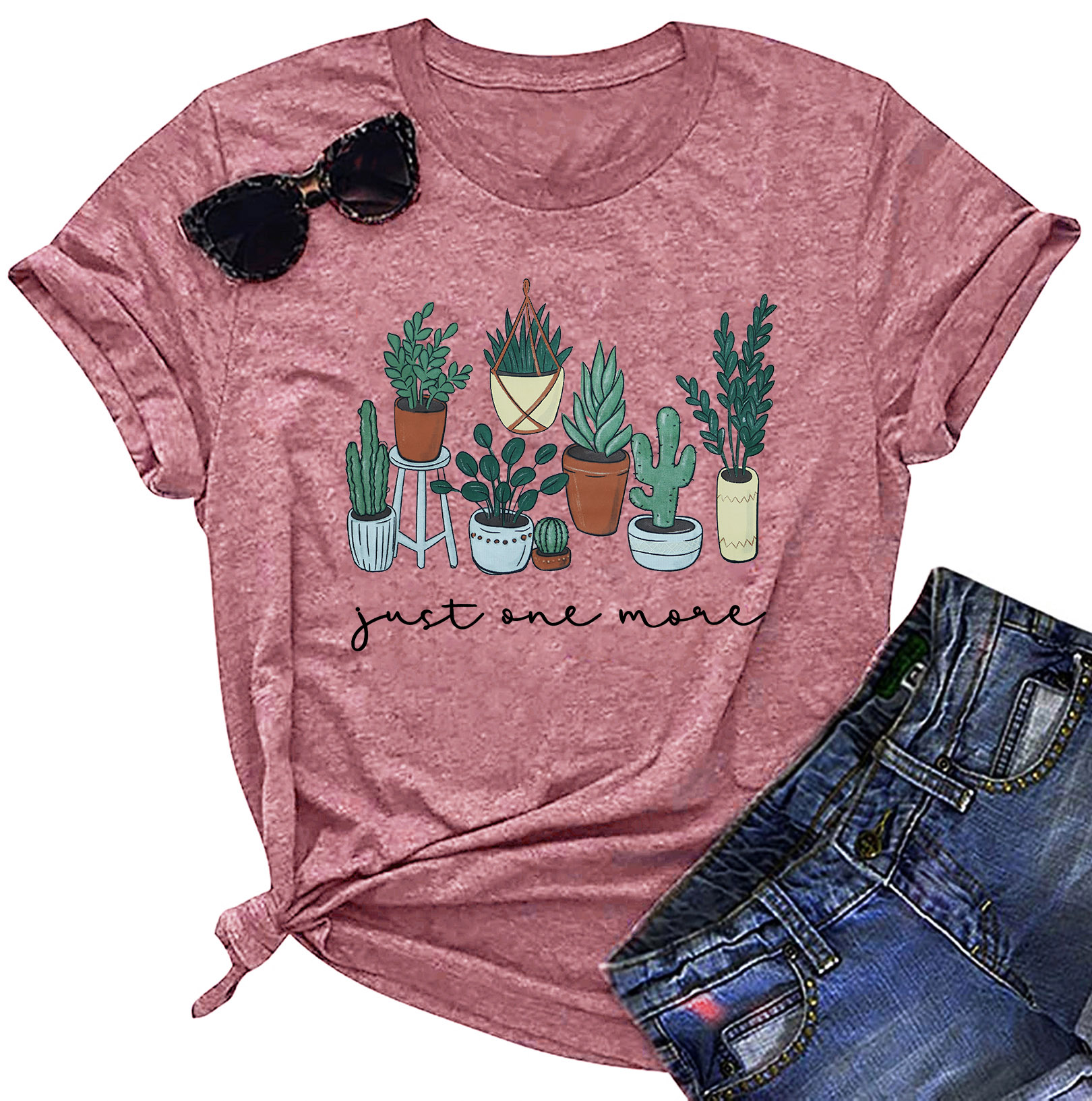 Just One More Plant Tshirt Women Gardening Shirts Botanical Shirt Funny ...
