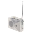 thumbnail image 3 of Reproductor de casete portátil, radio FM, AM, convertidor de casete estéreo a MP3, reproductor de cinta con conector de 3,5 mm y altavoz para uso diario transparente, 3 of 12