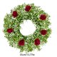 thumbnail image 3 of Corona de Puerta Floral, Rosas Artificiales y Gypsophila, Guirnalda de Follaje Falso con Diámetro de 35 cm para Decoración de Pared Interior o Exterior, 3 of 7