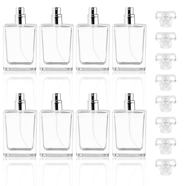 Botellas de perfume Enenes, paquete de 8 botellas de vidrio recargable de 30 ml