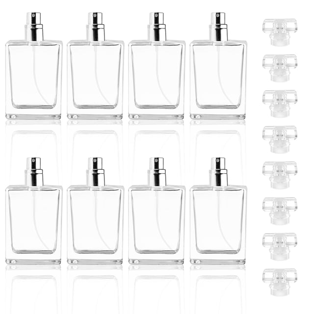 Botellas de perfume Enenes, paquete de 8 botellas de vidrio recargable de 30 ml