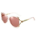 thumbnail image 1 of Gafas de sol modernas y elegantes con montura grande de estilo europeo y americano, fabricadas en PC y TAC, 1 of 5
