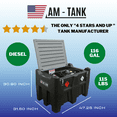 thumbnail image 3 of AM-TANK 116-Gallon Diesel Poly Transfer Tank with 12 Volt Pump and Covering Lid, 3 of 9