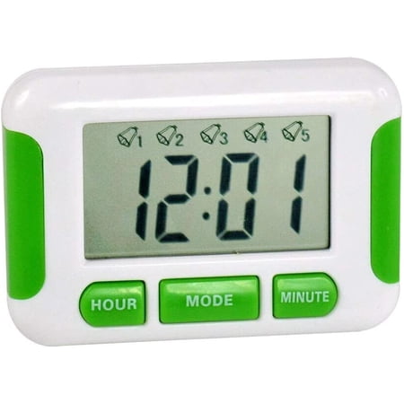YDJKET Direct Wire Digital Clock with 5 Separate Multiple Alarms ...
