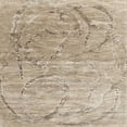 thumbnail image 1 of Ahgly Company Indoor Square Contemporary Dark Almond Brown Abstract Area Rugs, 3' Square, 1 of 6