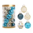 thumbnail image 1 of EIMELI Christmas Ball Ornaments for Christmas Tree 2.36 Inch Christmas Tree Ornaments Decorations with Hanging Rope Multi-Color Decoration for Holiday, 1 of 10