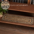 thumbnail image 4 of VHC Brands Espresso Stair Tread, Jute Blend, Rect, Brown Black Tan White, 8.5 x 27 inches, 4 of 5