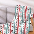 thumbnail image 3 of Christmas Savings! Caoblia Christmas Throw Blanket 51x59" Super Soft Warm Thicken Flannel Luminous Christmas Blanket Microfiber Machine Washable for Bedroom Sofa Floor Blanket, Christmas Decorations, 3 of 4