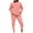 Pink, variant on 2 Piece Sets for Women Fall Pants Plus Size Linen Two Piece Set Women Beach Women's Fashionable Casual Solid Color Long Sleeved Pants Set New Arrivals