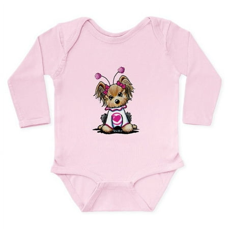 

CafePress - Yorkie Luv Bug Long Sleeve Infant Bodysuit - Long Sleeve Cotton Baby Bodysuit