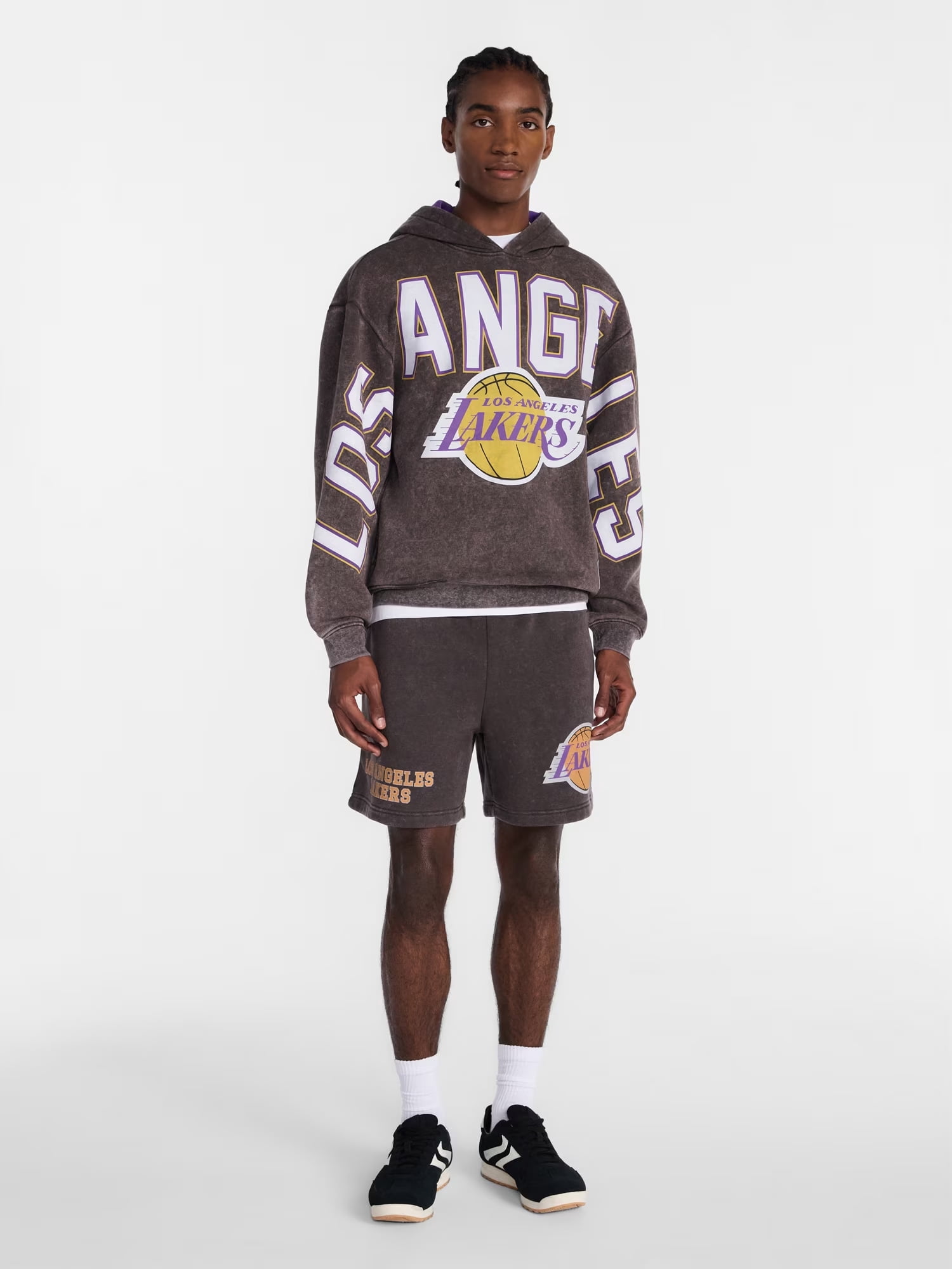 NBA Los Angeles Lakers Men's & Men's Big and Tall Oversized Pullover Hoodie, Sizes XS-4XLT