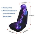 thumbnail image 4 of Sikiie Purple And Blue Nebula Car Seat Protector 2 Pack Car Seat Cushion Mat, Car Seat Covers for SUV, Truck, Van, 4 of 7