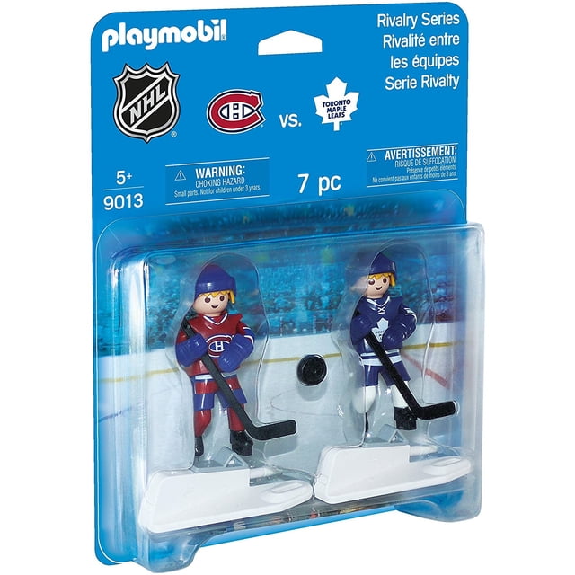 Set de figuras de hockey MTL vs TOR de la serie Rivalry de la NHL de Playmobil