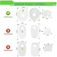 thumbnail image 5 of 4 Pack Filter Replacement for Shark Rocket HV301, HV302, HV30126, HV300, HV305, HV292, HV307Q, QS301Q, HV310, UV450 Ultralight Corded Stick Vacuum, 5 of 6