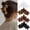 Black and Leopard, variant on 4 Pcs Large Matte Non-Slip Claw Hair Clips for Thick Hair - Strong Hold Jaw Clips and Accessories for Women & Girls