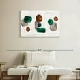 thumbnail image 2 of Elephant Stock Emerald And Amber Shapes Wall Art - Horizontal Canvas Wall Art - Living Room Wall Decor - Abstract Canvas - Green And Gray Decor - 36" x 24", 2 of 8
