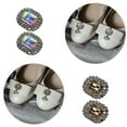 thumbnail image 2 of 2Pcs Removable Shoe Decoration Clips for Wedding Bride Crystal High Heel Bags Hat Buckles Footwear Accessories, 2 of 20