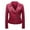 Red, variant on LAJPXKHY Leather Jacket Women Motorcycle Trendy Casual Cropped Jackets Zip up Biker Coat 2024 Clothes