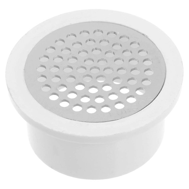 Outdoor Drain Cover Round Floor Drain Cover for Outdoor Use White Plastic