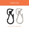 thumbnail image 2 of HONITANO 2Pcs Stainless Steel Climbing Carabiners with Bottle Lid Removers Multi-Functional Outdoor Key Holders, 2 of 8