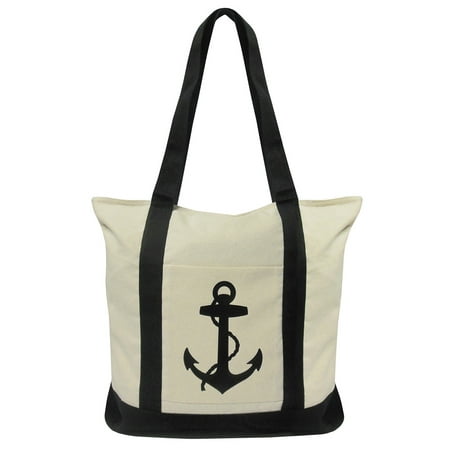 Anchor Bag - Nautical Anchor Canvas Tote Bag