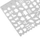 thumbnail image 5 of Dibujo hueco s pntils de pintura del dibujo del Acero inoxidable Macarena Tipo3 Stencil Ruler Kids, 5 of 8