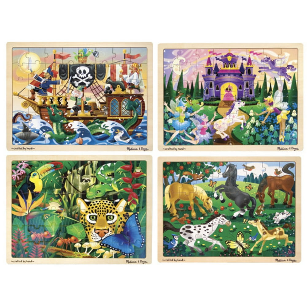 Melissa & Doug 48Piece Jigsaw Puzzles, Set of 4