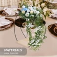 thumbnail image 2 of MasteelfCA 1 Ensemble de Centre de Table en Fer à Anneau Floral avec Base Centre de Table de Bureau en Fer à Anneau Floral Bricolage Centre de Table de Mariage, 2 of 9