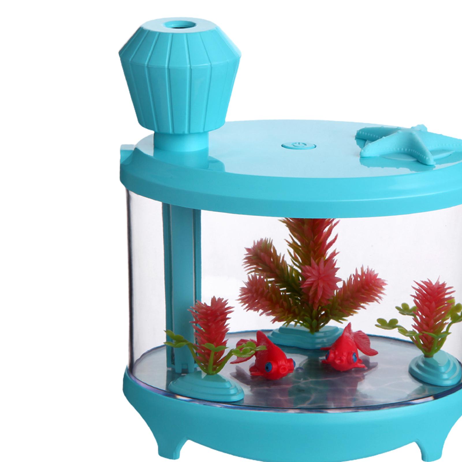 YWMJZEU Aquarium Humidifier Fragrance Diffuser Silent Humidification Mini Air Humidifier Blue