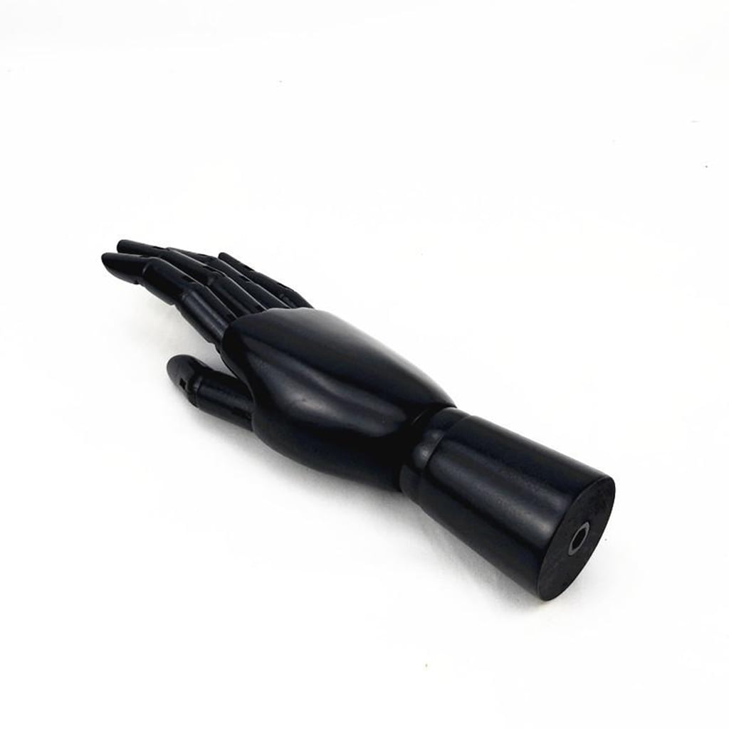 FVDPWYE Wood Drawing Manikin Articulated Mannequin Hand with Flexible Fingers 10" Right Hand