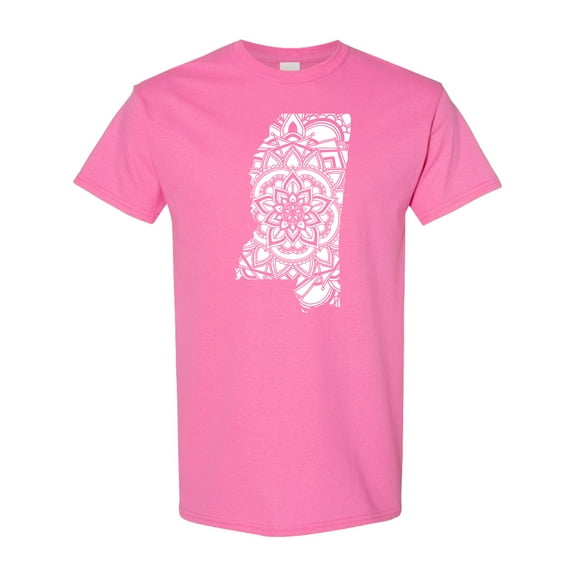 Inktastic Mississippi Silhouette Mandala T-Shirt
