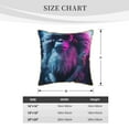 thumbnail image 4 of Haiem Hip-Hop Glasses Gorilla Print Velvet Soft Solid Decorative Square Throw Pillow Covers Set with Elegant Piping Christmas Cushion Case for Sofa Bedroom Car-20"x20", 4 of 8