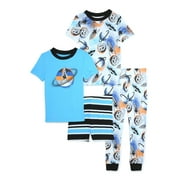 Cozy Jams Baby and Toddler Boy Pajama Sleepwear Set, 4-Piece, Sizes 12M-5T