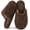 Creamy Mocha, variant on Women's Scuff Slippers Curly Furry Faux Wool Slip-on Memory Foam House Shoes for Indoor Dove White ,7-8 US