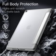 thumbnail image 3 of JETech Matte Case for iPad 9/8/7 (10.2-Inch, 2021/2020/2019 Model, 9th/8th/7th Generation) with Pencil Holder, Frosted Translucent Back Slim Stand Protective Tablet Cover (Silver), 3 of 7
