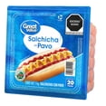 thumbnail image 5 of Salchicha con pavo Great Value 20 pzas 1 Kg, 5 of 5