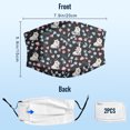 thumbnail image 3 of Cute Samoyed Dog Graphic Printed Cloth Face Masks Reusable Washable Adjustable for Adults (5 PCS), 3 of 5