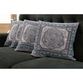 thumbnail image 2 of Ambesonne Ethnic Throw Pillow Cover 4 Pack, Paisley Oriental, 18", Pale Pink Purple, 2 of 6
