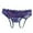 Blue, variant on Japanese Style Sexy Lingerie Underwear With Low Waist And Full Open Range Tempting Hollowed Out PP Lace Thong
